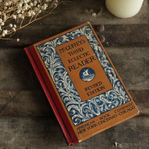 Vintage 1920s Book, "McGuffey's Third Eclectic Reader", Revised Edition American - Picture 1 of 13